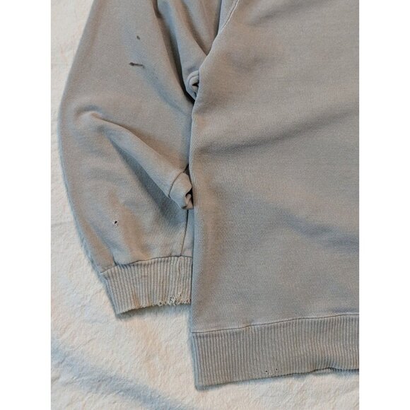 Champion Vintage 90s Faded Green Single V Crewneck Sweatshirt / Size L - Picture 10 of 15